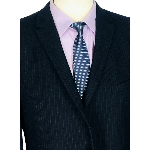 42L Kilpatricks Omaha 1950/60s Vintage 2 Button Pure Wool Blazer Jacket Black